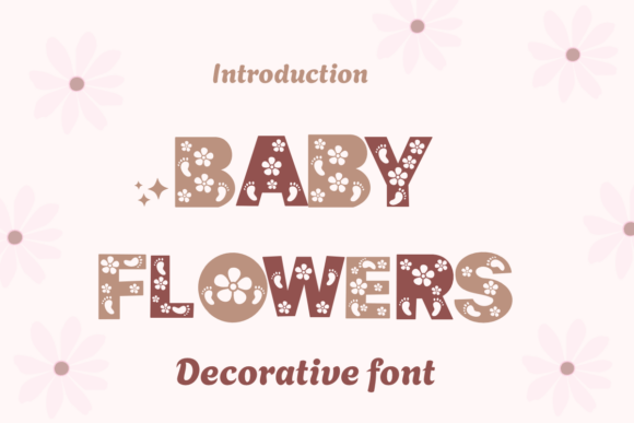Baby Flowers Font for Digital Campaigns
