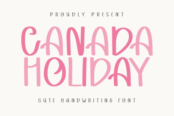 Canada Holiday: A Bold Display Font for Editorial Design