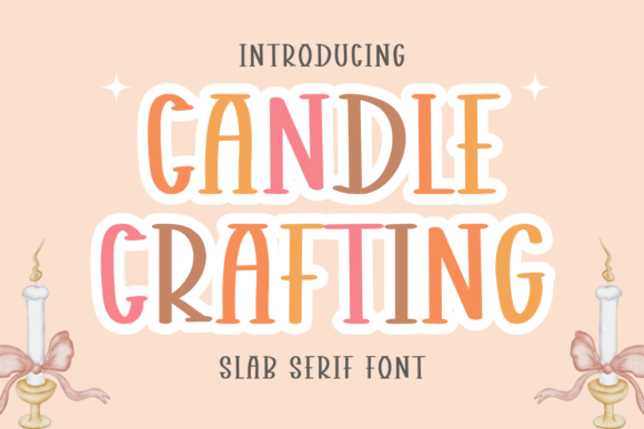 Candle Crafting Font for Branding and Design