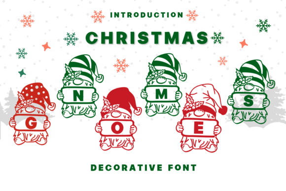 Christmas Gnomes Font for Festive Editorial Design