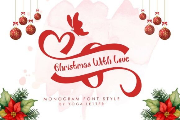 Christmas with Love Font for Branding and Holiday Design