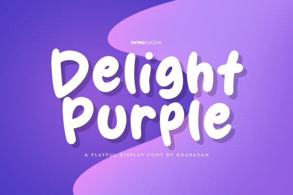 Delight Purple Font for Handmade Creations