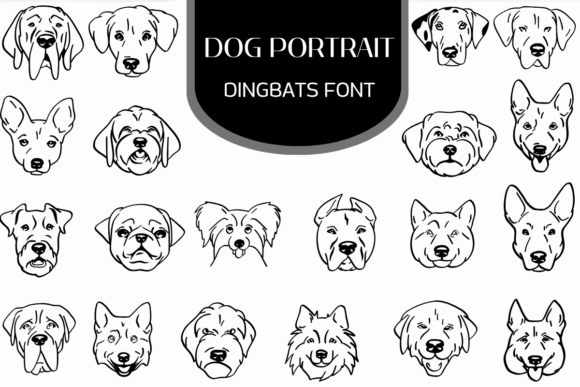 Dog Portrait Font Review for Design Projects
