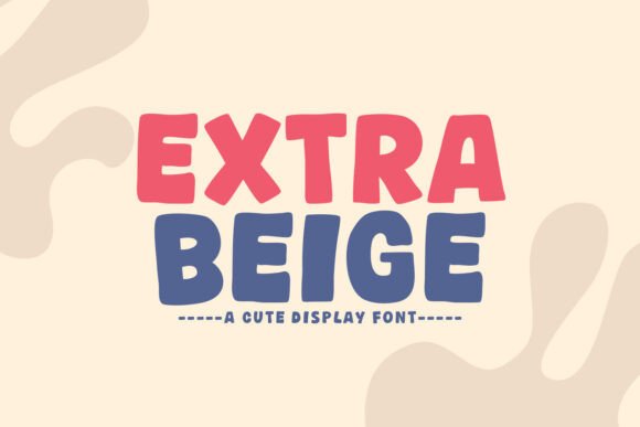 Extra Beige Font for Handmade and Commercial Design