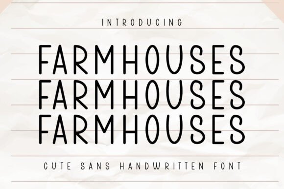 Farmhouses Font for Business Branding