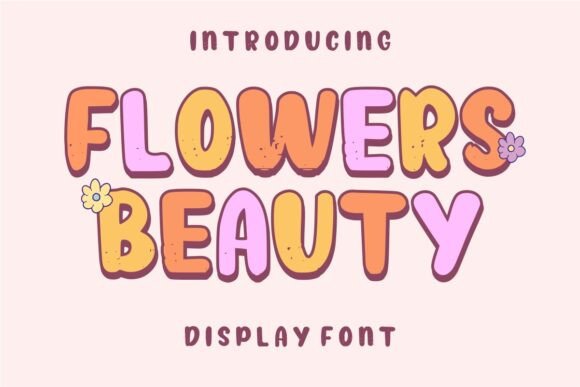 Flowers Beauty Font for Web Design