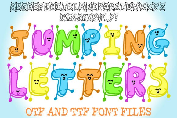 Jumping Letters Font for Business Branding