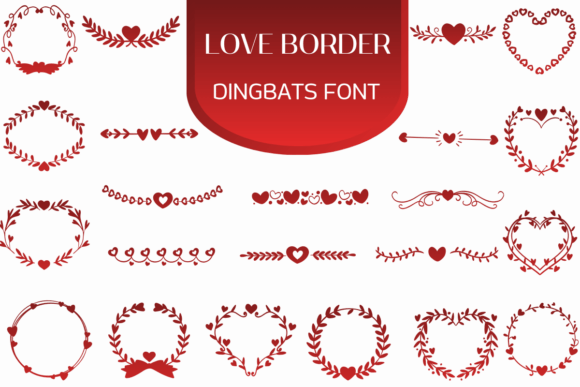Love Border Font for Web Design Projects