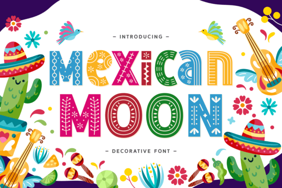 Mexican Moon Font for Festive Campaigns