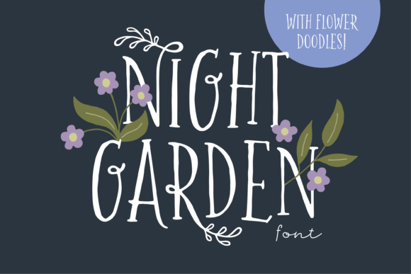 Night Garden: A Whimsical Serif Font for Digital Creativity