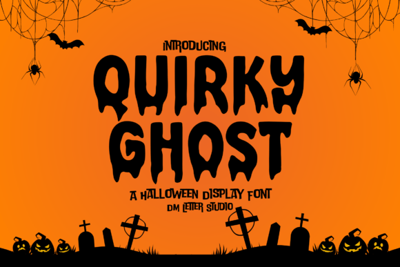 Quirky Ghost Font for Halloween-Themed Web Design