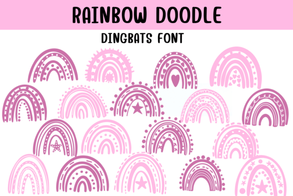 Rainbow Doodle Font for Playful Web Design