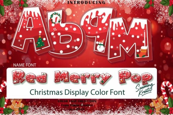 Redmerrypop: A Festive Font for Holiday Branding