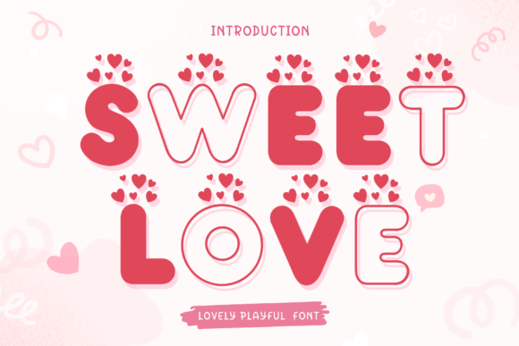 Sweet Love Bubble: A Playful Font for Branding with Heart