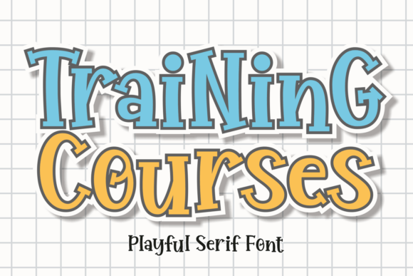 Training Courses Font for Editorial Design