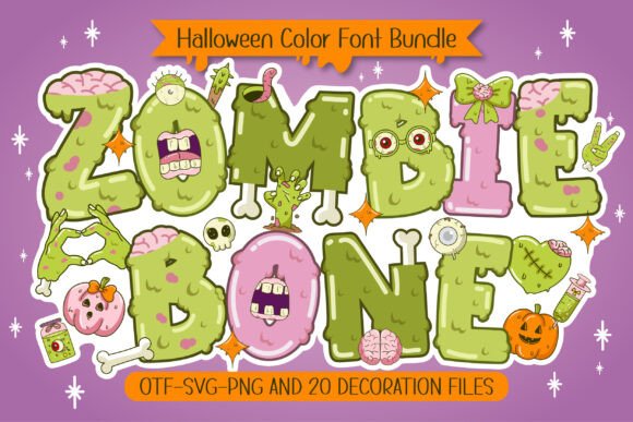 Zombie Bone Font for Spooky Editorial Design